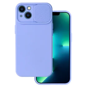Camshield Soft dėklas telefonui Iphone 14 Šviesiai violetinė