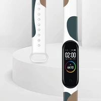 Dirželis Moro juosta Xiaomi Mi Band 3 / 4 silikoninis dirželis laikrodžio apyrankė raštas 10