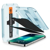 Spigen Glas.tR EZ Fit Privacy grūdintas stiklas iPhone 13 / 13 Pro / 14 / 16e - 2 vnt.
