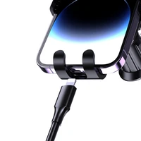 Dudao F5N+ išmaniojo telefono laikiklis su siurbtuku, gravitacinis - juodas