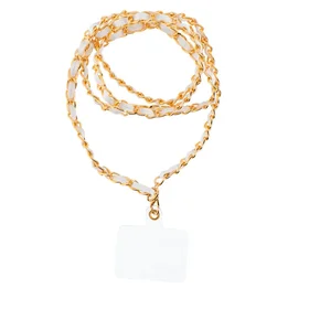 STRAP telefono dirželis, telefono pakabukas / virvelės ilgis 116 cm (58 cm kilpoje) / ant kaklo – baltas