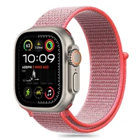 Tech-Protect nailoninis dirželis Apple Watch 6 / 7 / 8 / 9 / 10 / SE (40 / 41 / 42 MM) - rožinis