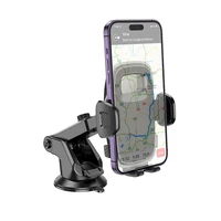 HOCO automobilinis laikiklis priekinio stiklo / centrinės konsolės H15 tamsios nakties juodas