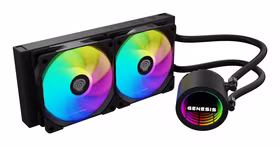 GENESIS NLG-2319 Kompiuterio aušinimo sistema Procesorius Universalusis skystinis aušintuvas Juoda