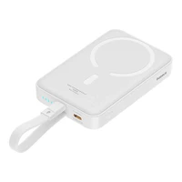 Išorinė baterija Baseus Magnetinė Mini 10000mAh, Lightning 20W MagSafe (balta)