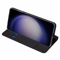 Dux Ducis Skin Pro dėklas telefonui Samsung S24+ su atvartu - juodas