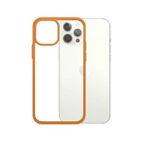 PanzerGlass ClearCase dėklas telefonui iPhone 12 / 12 Pro - permatomas oranžinis