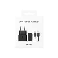 Įkroviklis Samsung EP-T2510XBEGEU 25W + USB-C kabelis juodas