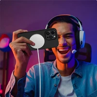 Tech-Protect Silikoninis Magnetinis dėklas telefonui iPhone 13 / 14 - Juodas