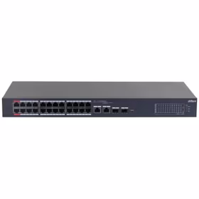 Dahua Technology DH-CS4226-24ET-240 tinklo komutatorius Valdomas L2 Gigabit Ethernet (10/100/1000) Maitinimas per Eternetą (PoE) Juoda