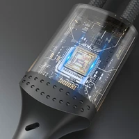 Dudao L3SM USB-A - MicroUSB 3A 1.2m pintas kabelis - juodas