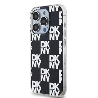DKNY IML languotas mono raštas dėklas telefonui iPhone 15 Pro - juodas
