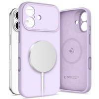 Tech-Protect Silicone magnetinis dėklas telefonui iPhone 17 - violetinis