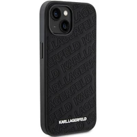 Karl Lagerfeld Quilted K Pattern dėklas telefonui iPhone 15 Plus / 14 Plus - juodas