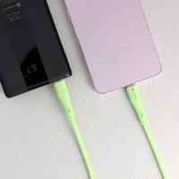 FORCELL F-ENERGY C347 kabelis Type C į Type C QC4.0 PD 5A 100W Silikoninis 1 m žalias