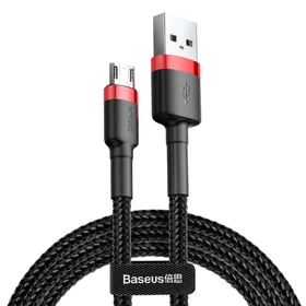 Baseus kabelis Cafule USB - microUSB 3,0 m 1,5A raudonas-juodas
