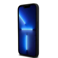 DKNY Skystas silikoninis baltas spausdintas logotipas magnetinis dėklas telefonui iPhone 13 Pro / 13 - juodas