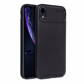 Dėklas CARBON PREMIUM telefonui IPHONE XR juodas