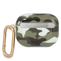 Guess GUAPUCAMA AirPods Pro dėklas žalias/chaki Camo kolekcija