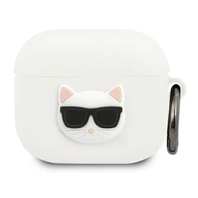 Karl Lagerfeld Silicone Choupette AirPods dėklas 3 - baltas