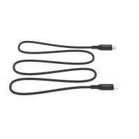 Mophie Essentials Lightning į USB-C kabelis 1m - juodas