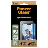 PanzerGlass apsauginis stiklas aliuminio rėmas iPhone 16 6.1" itin platus 2849