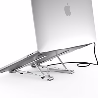 Nešiojamo kompiuterio stovas CHOETECH su 7 prievadų USB Type-C šakotuvu