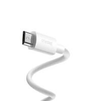 Baseus kabelis Simple Wisdom USB - microUSB 1,5 m 2,1A baltas 2 vnt.