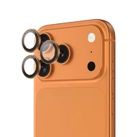 Benks grūdintas stiklas Glass Warrior Lens Protector kamerai iPhone 17 Pro/17 Pro Max (3 lęšiai) oranžinis