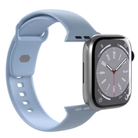 Puro Icon silikoninis dirželis Apple Watch 42/44/45/49 mm - šviesiai mėlynas (2 vnt.)