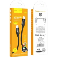 Kabelis USB C į USB C Hoco 3A 60W 1 m X89 juodas