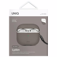 Uniq Lyden DS AirPods 4 dėklas - pilkas