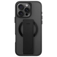 Uniq Heldro Max iPhone 16 Pro 6.3" magnetinis įkrovimo dėklas juodas/dūminis