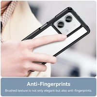 Kosmoso dėklas su geliniu rėmeliu telefonui Xiaomi Redmi Note 13 Pro+ - juodas