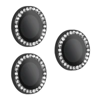 Temperuotas stiklas HARD DIAMOND kamerai (objektyvui) iPhone 17 Pro/17 Pro Max juodos spalvos, 3 vnt.