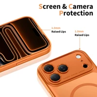 Tech-Protect Magpeak MagSafe CC dėklas iPhone 17 Pro oranžinis