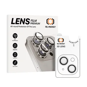 Apsauginis stiklas Tel Protect 3D Lens ant kameros Iphone 13/13 Mini skaidrus (2 lęšiai)