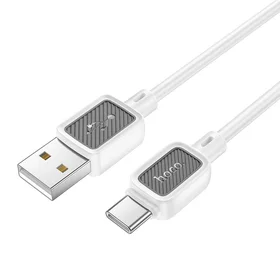Kabelis USB A į USB C Hoco 3A 1 m X108 baltas