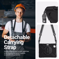 Crong Defender Plus – Armored dėklas iPad Air 11” (2026 – 2024) / iPad Air 10.9” (5th-4th gen.) (juodas)