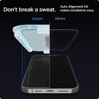 Spigen Glas.tR EZ Fit grūdintas stiklas iPhone 12 / iPhone 12 Pro - 2 vnt.