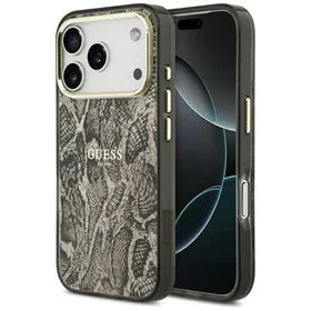 Guess Python Pattern Magnetinis dėklas iPhone 17 Pro (m) - rudas