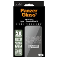PanzerGlass keraminis apsauginis stiklas iPhone 16 6.1" Ultra-Wide Fit 2853