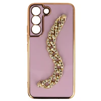 Dėklas telefonui Samsung Galaxy S22 dizainas 4 rožinis