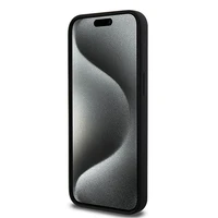 DKNY Skystas silikoninis baltas spausdintas logotipas magnetinis dėklas telefonui iPhone 13 Pro Max - juodas