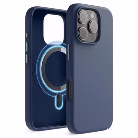 Dėklas "TM MagSafe Silicone" iPhone 16 Pro Max / Džinso /