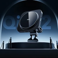 ESR Halolock magnetinis QI2 automobilinis laikiklis su MagSafe 15W indukciniu įkrovikliu ventiliacijos angai - juodas