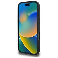 DKNY tekstūrinio rašto dryžuotas dėklas telefonui iPhone 16 Pro - juodas