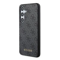 Guess 4G Metal Gold Logo dėklas telefonui Samsung Galaxy A55 - juodas