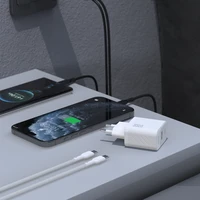 Dudao A27MaxCEU PD QC 35W USB-A USB-C Wall Įkroviklis with USB-C Laidas - Baltas