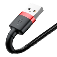 Baseus Cafule USB Lightning kabelis 1,5A 2m (juodas+raudonas)